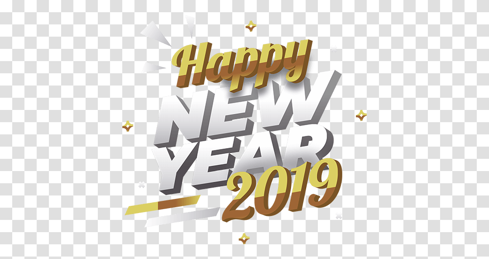 Neeraj Parmar Wishing You Very Happy New Year 2019 Graphic Design, Text, Poster, Advertisement, Flyer Transparent Png