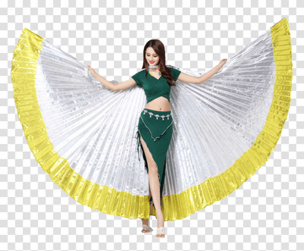 Nefertiti Bellydance Isis Wings Professional Size With, Dress, Costume, Person Transparent Png