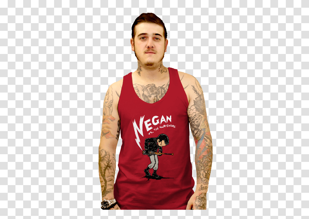 Negan T Shirt The Walking Dead T Shirt Shirtpunch, Skin, Apparel, Sleeve Transparent Png