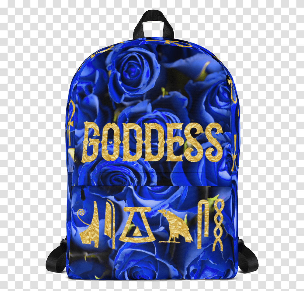 Negash Blue Rose Goddess Backpack Musical Backpack, Clothing, Liquor, Alcohol, Beverage Transparent Png