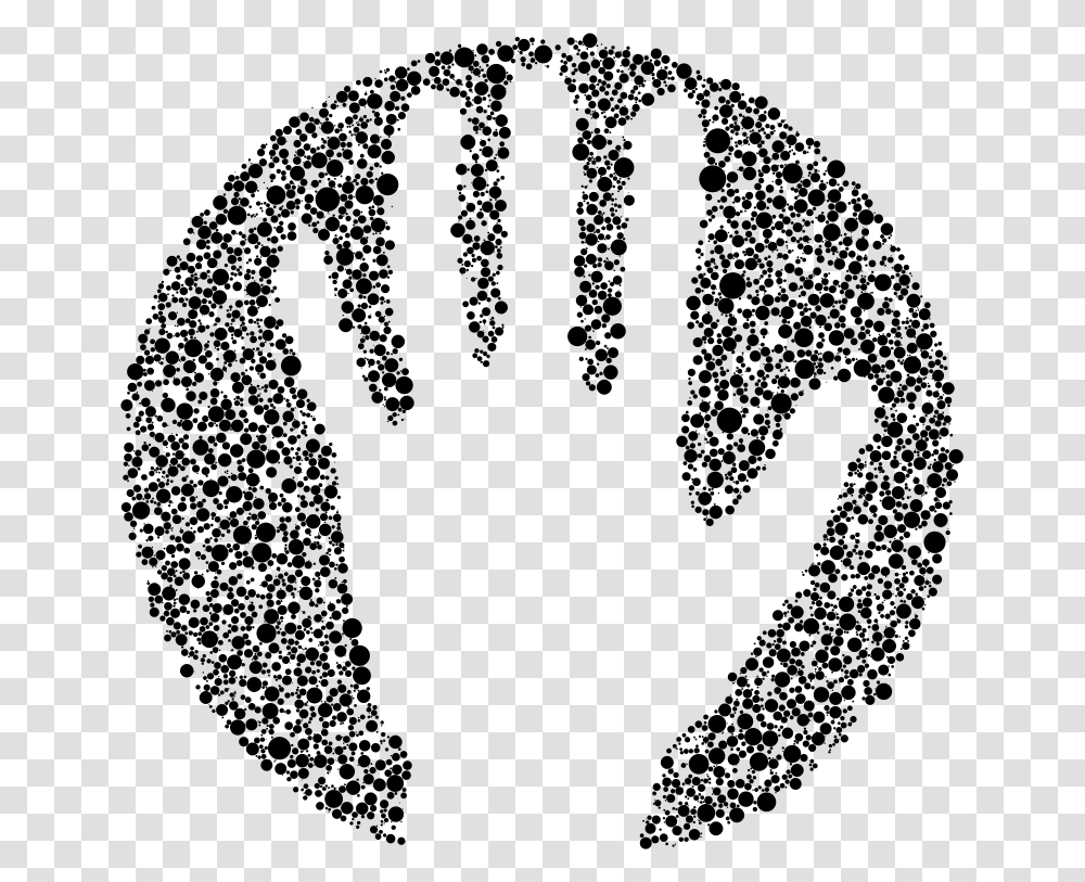 Negative Space Handprint Circles Hand Print Clipart Circle, Gray, World Of Warcraft Transparent Png