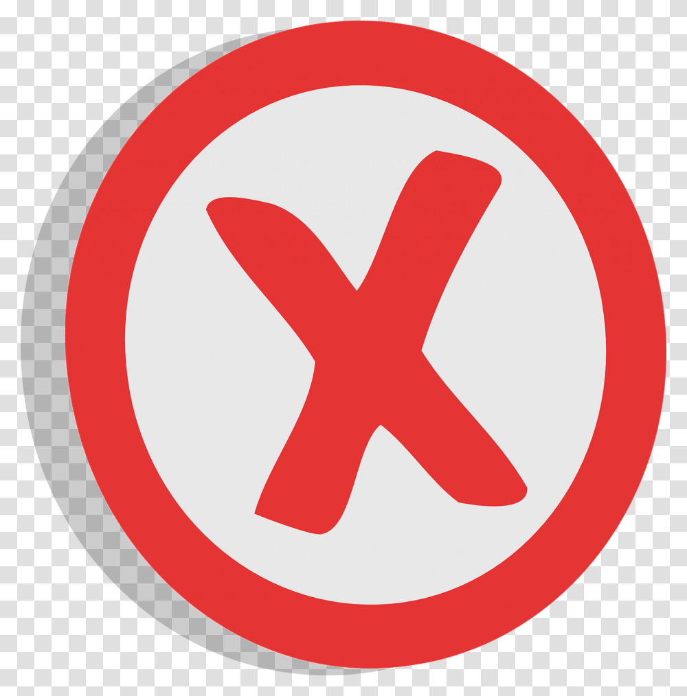 Negative X Unrelated Sign Choice Symbol Red Charing Cross Tube Station, Logo, Trademark, Label Transparent Png