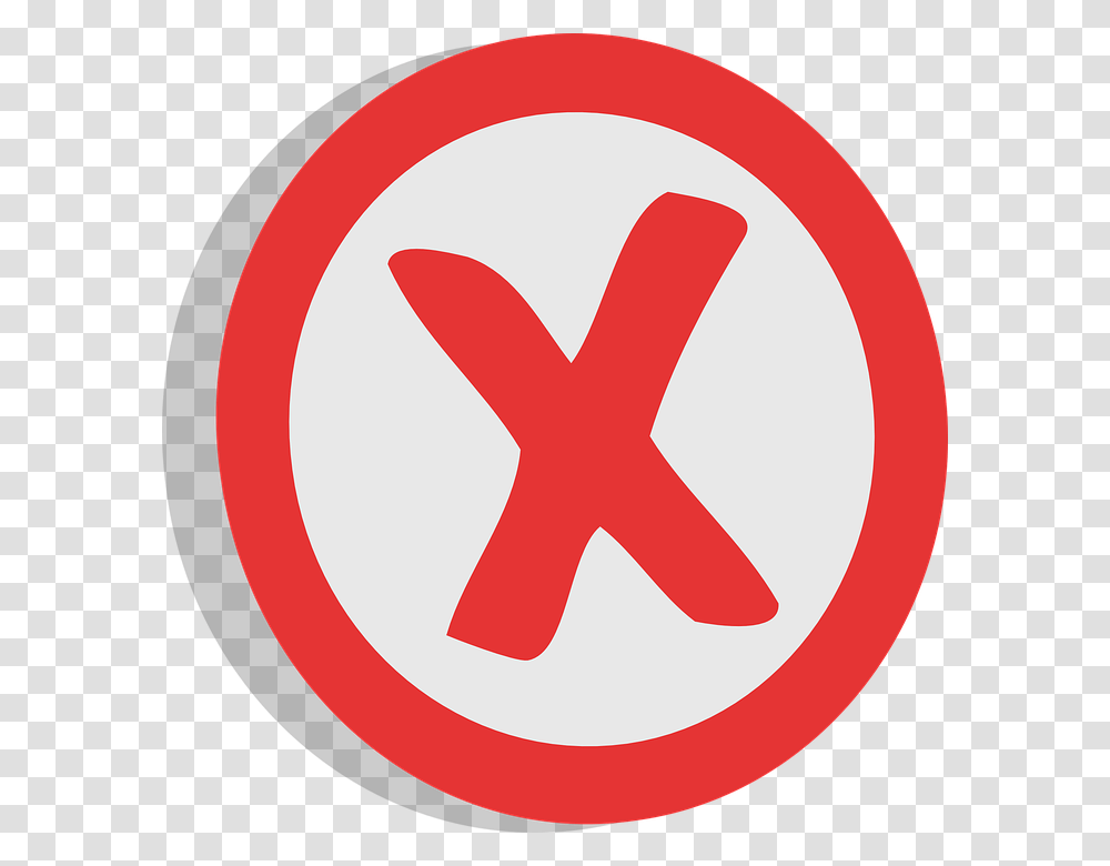 Negative X Unrelated Sign Choice Symbol Red Symbol, Logo, Trademark, Alphabet Transparent Png