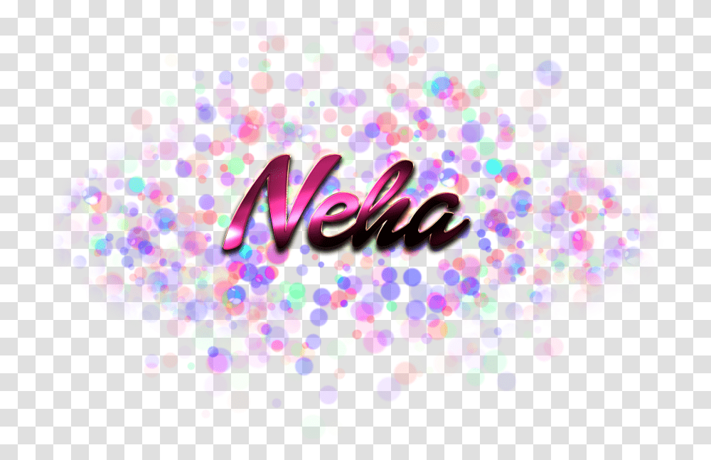 Neha Name Logo Bokeh, Paper, Confetti Transparent Png