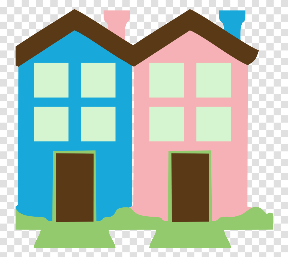 Neighbour Houses Color Icon Image House, Building, Urban, Housing, Outdoors Transparent Png