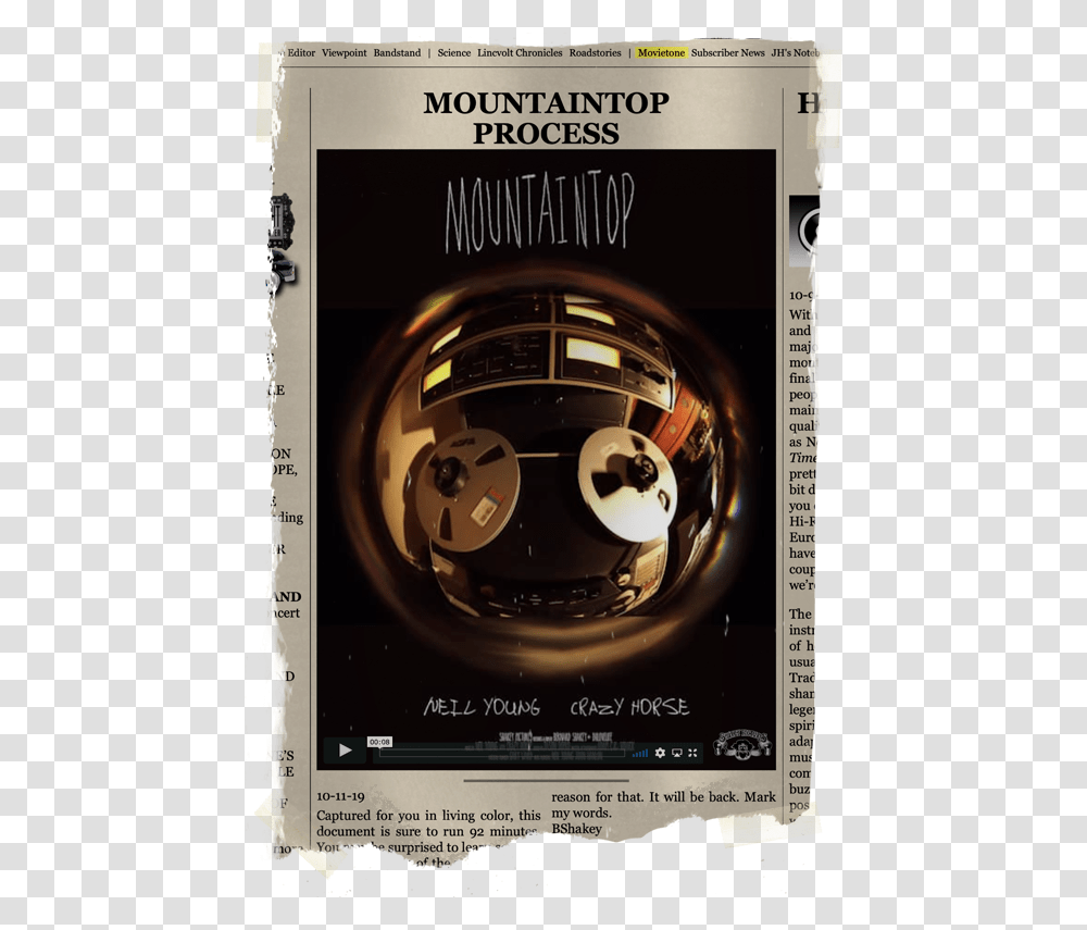 Neil Young Mountain Top Movie, Overwatch, Poster, Advertisement, Clock Tower Transparent Png