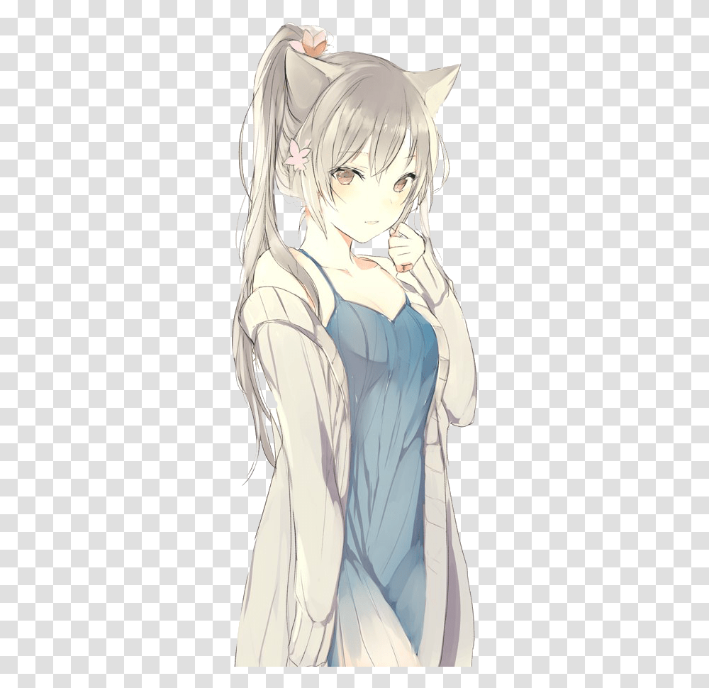 Neko Anime Character, Manga, Comics, Book, Person Transparent Png