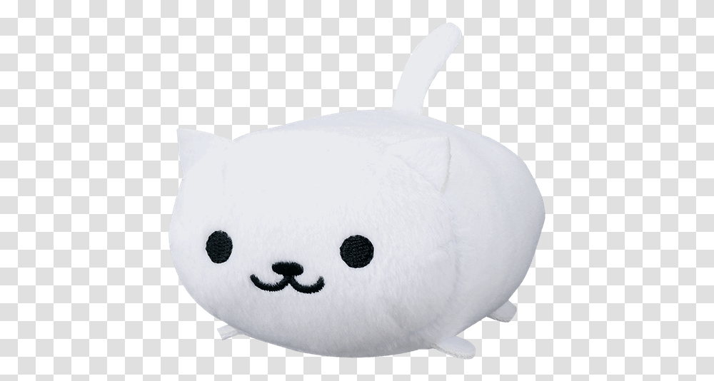 Neko Atsume Kitty Collector 4 Plush Snowball Neko Atsume Snowball Plush, Toy, Pillow, Cushion, Snowman Transparent Png