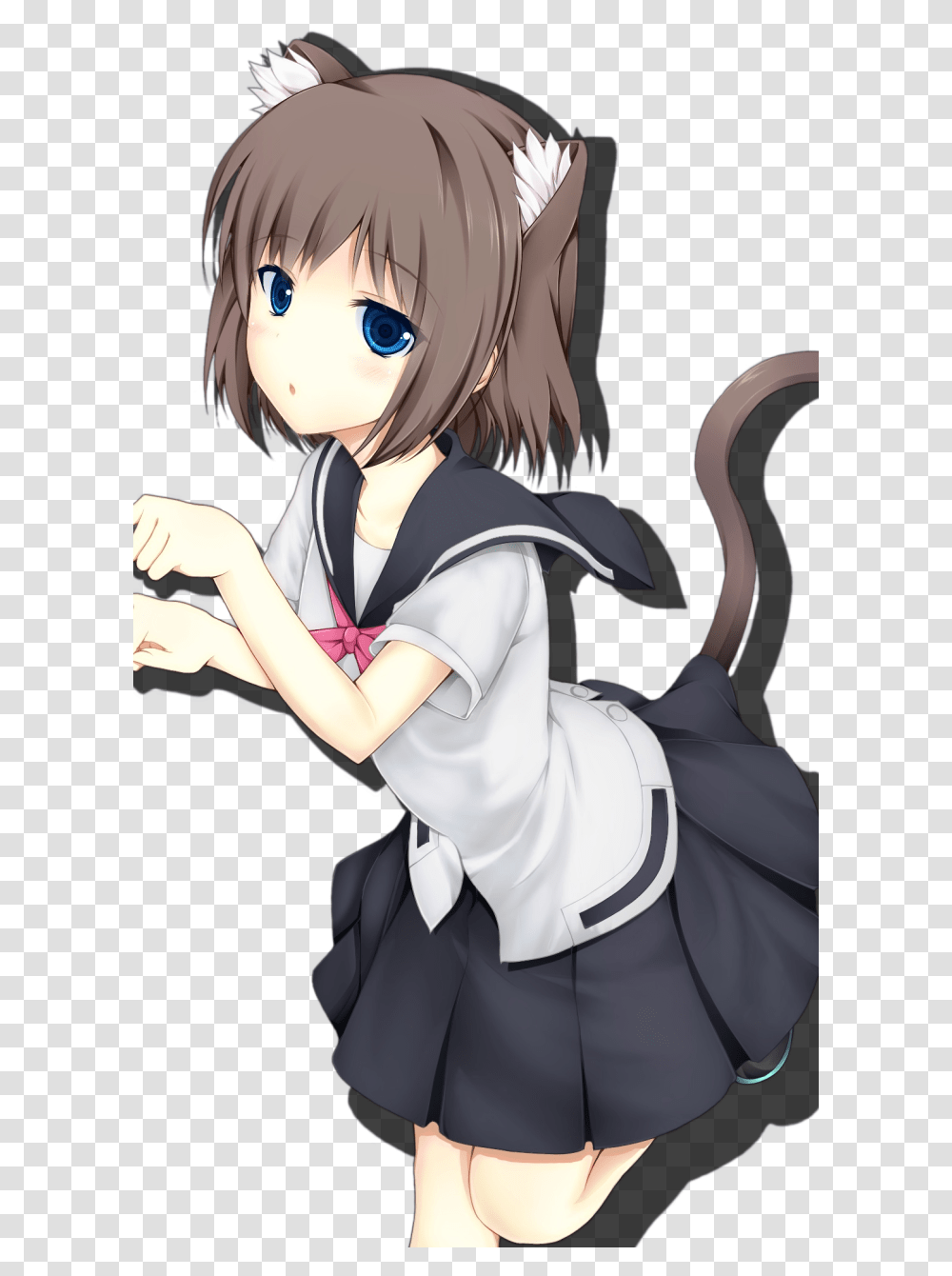 Neko Girl Wallpaper Phone, Manga, Comics, Book, Person Transparent Png