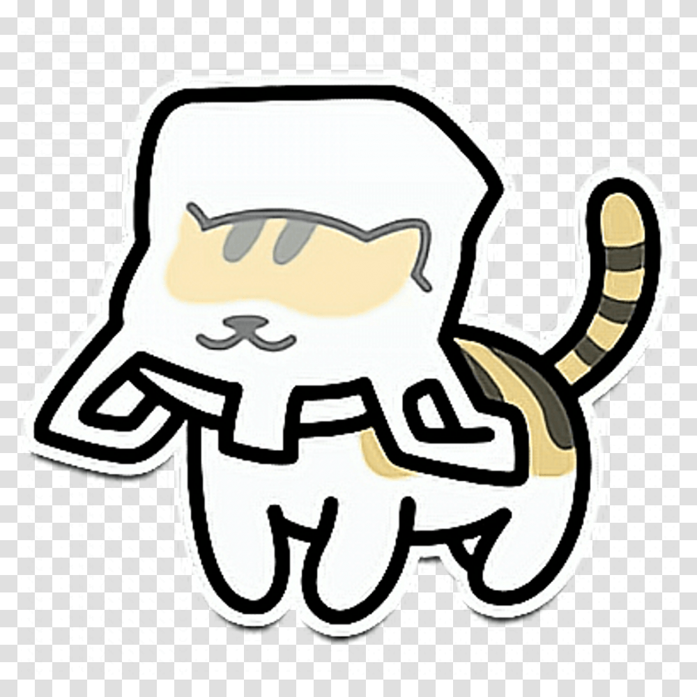 Neko Nekoatsume Cat Cute Kawaii Neko Atsume Stickers, Label, Drawing Transparent Png