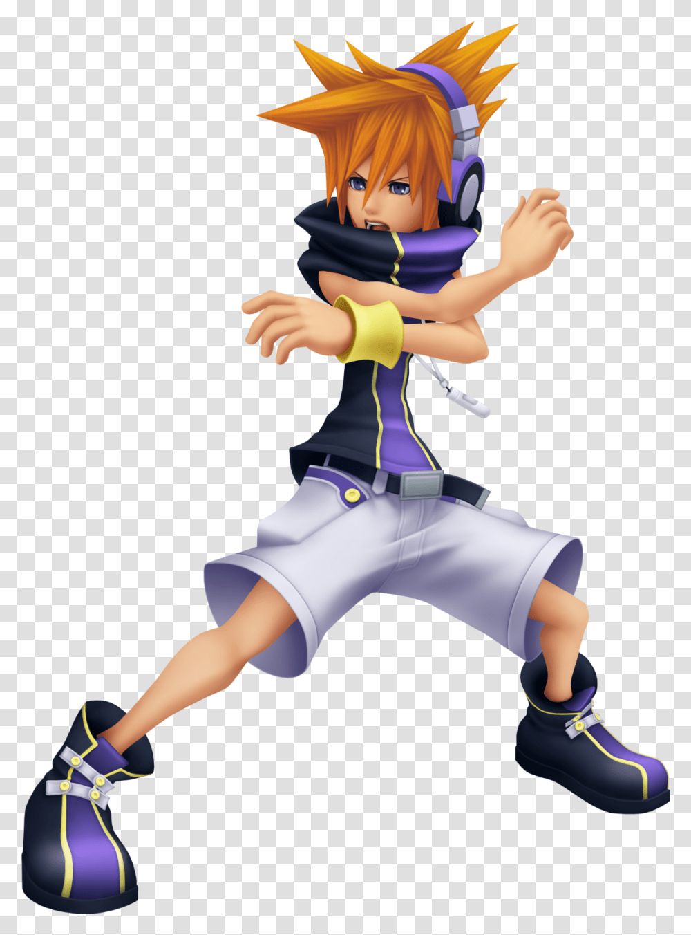 Neku Sakuraba Kingdom Hearts Dream Drop Distance Characters, Manga, Comics, Book, Person Transparent Png