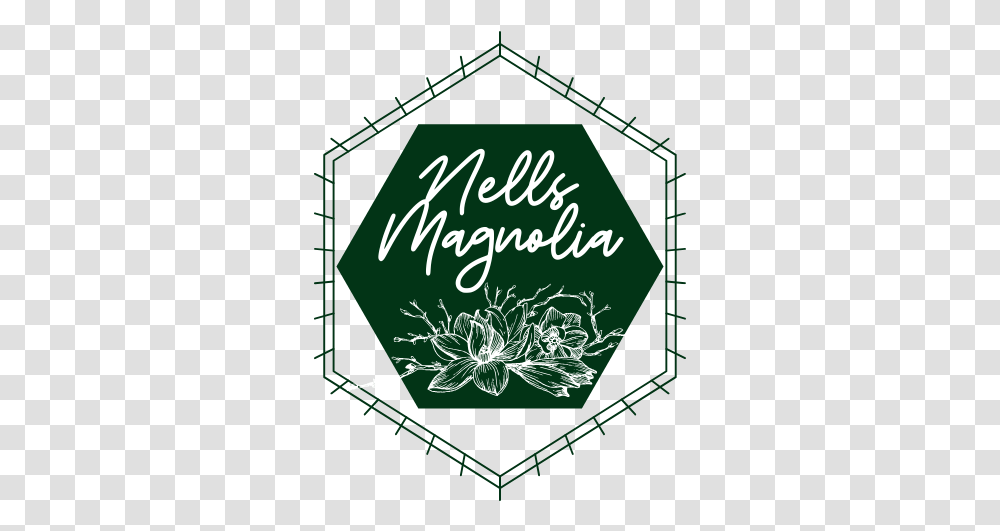 Nells Magnolia Decorative, Text, Green, Bazaar, Market Transparent Png