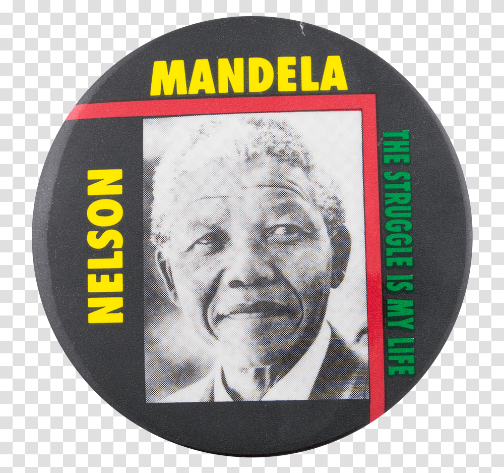 Nelson Mandela Busy Beaver Button Museum Circle, Label, Text, Person, Human Transparent Png