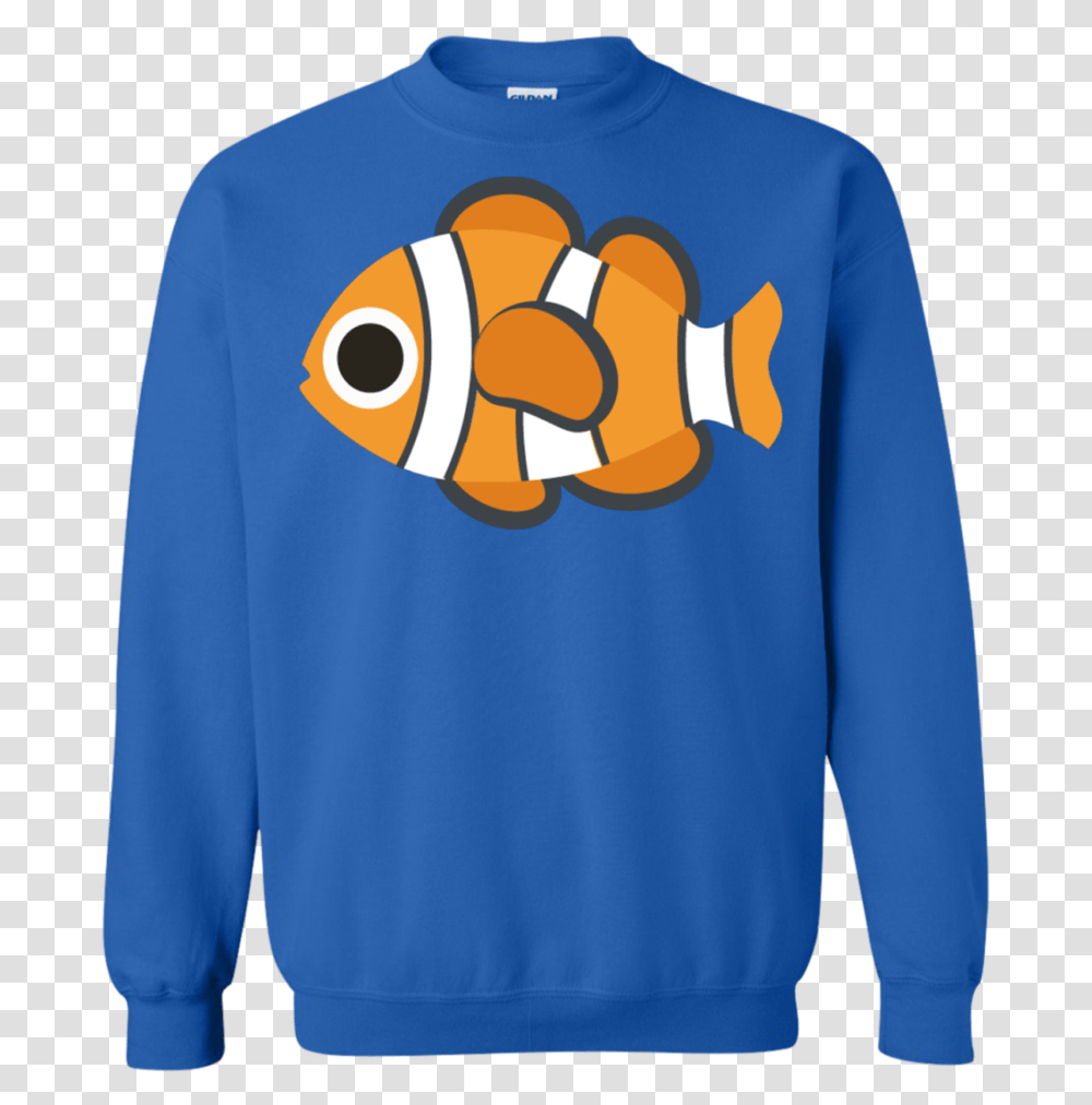 Nemo Fish Emoji Sweatshirt T Shirt, Apparel, Sleeve, Long Sleeve Transparent Png