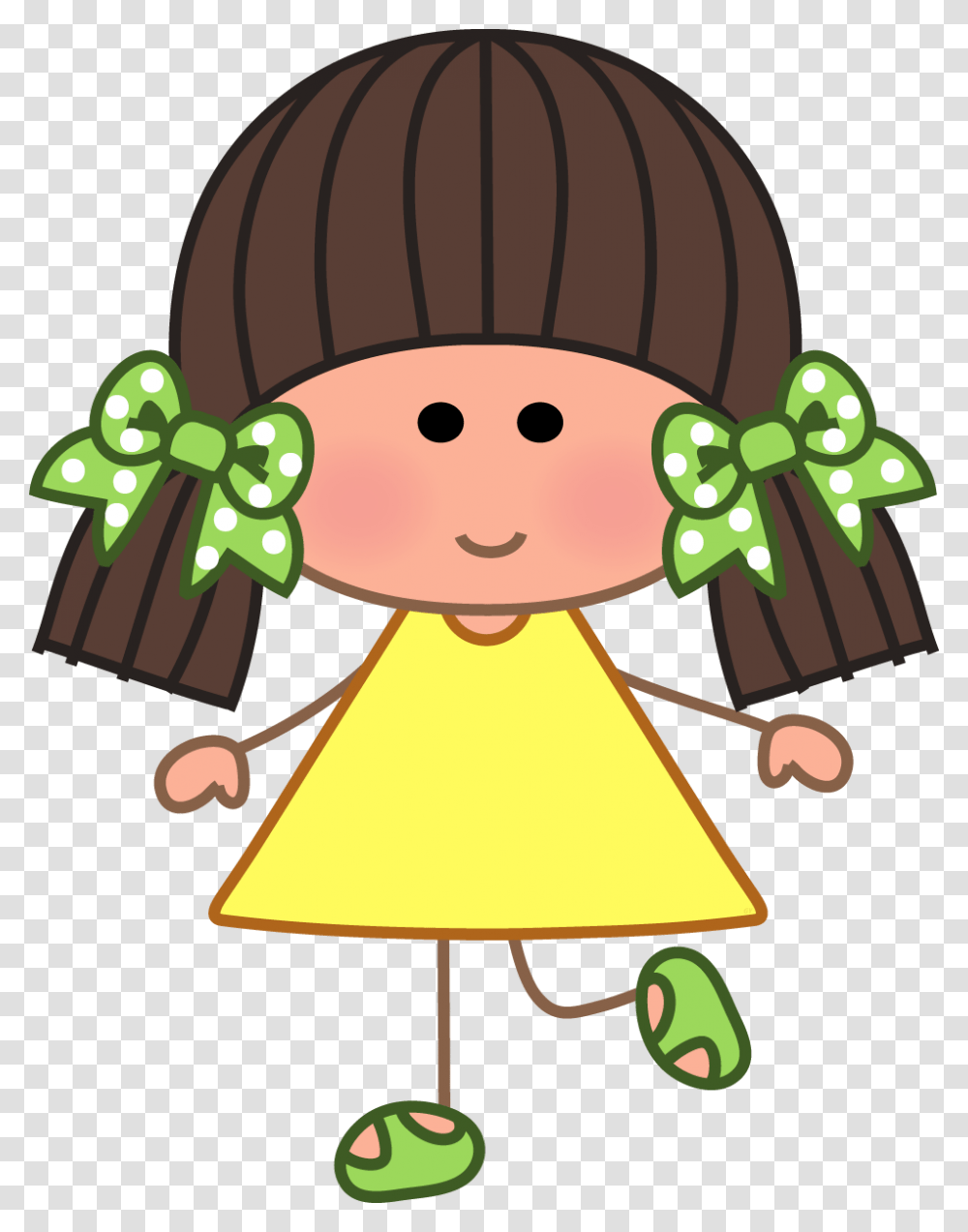 Nena Yellow Art Girl Clip Art And Drawings, Lamp, Plant, Elf, Doll Transparent Png