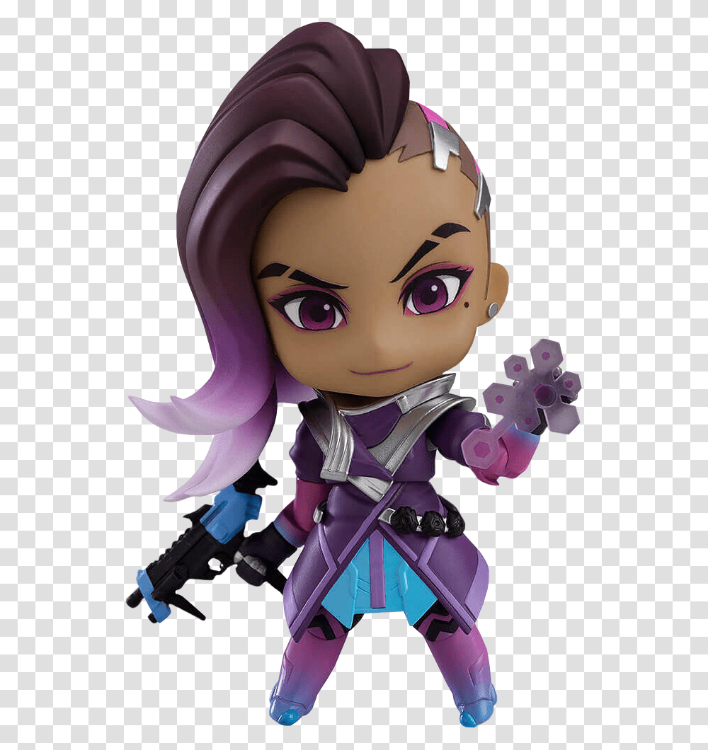 Nendoroid Sombra Overwatch, Doll, Toy, Apparel Transparent Png