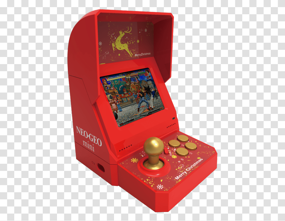 Neo Geo Mini Christmas, Arcade Game Machine, Person, Human, Box Transparent Png
