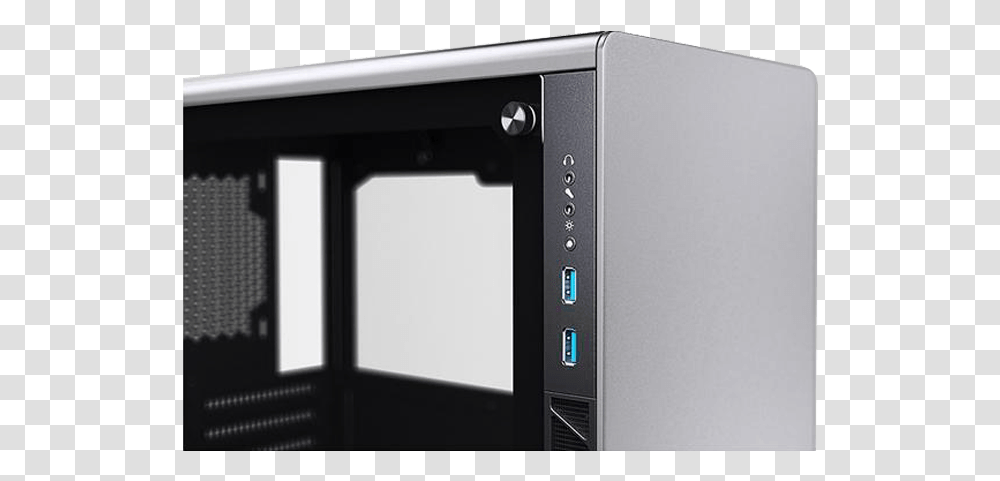 Neo Micro V2 Tempered Glass No Psu Microatx Silver Desktop Computer, Microwave, Oven, Appliance, Screen Transparent Png