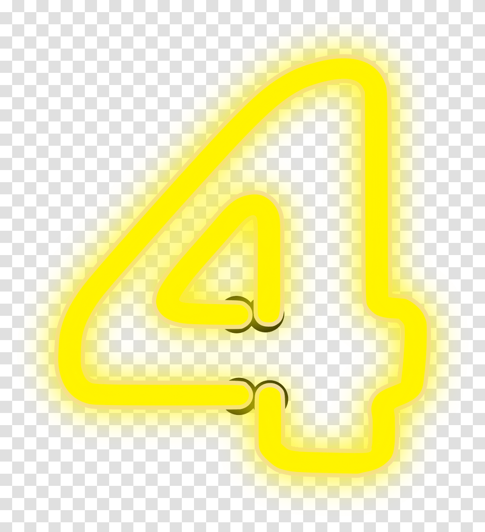 Neon 4 Lights X Yellow Neon Light, Text, Symbol, Graphics, Art Transparent Png