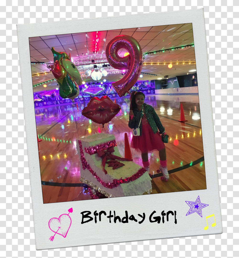 Neon 80s Rollerskating Party Birthday Girl Roller Skating Birthday Party Ideas, Poster, Advertisement, Person Transparent Png
