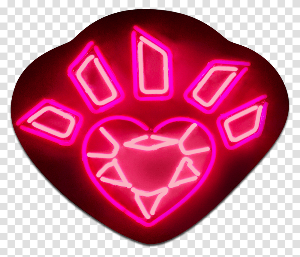Neon Arrow Neon, Light, Plectrum, Heart, Rubber Eraser Transparent Png