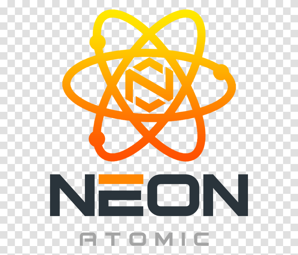 Neon Atomic Logo Dota React Js Logo, Trademark, Dynamite, Bomb Transparent Png