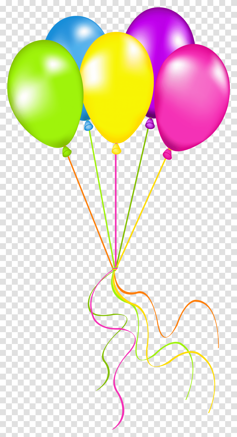 Neon Balloons Picture Birthday Pictures Neon Balloons Clipart Transparent Png