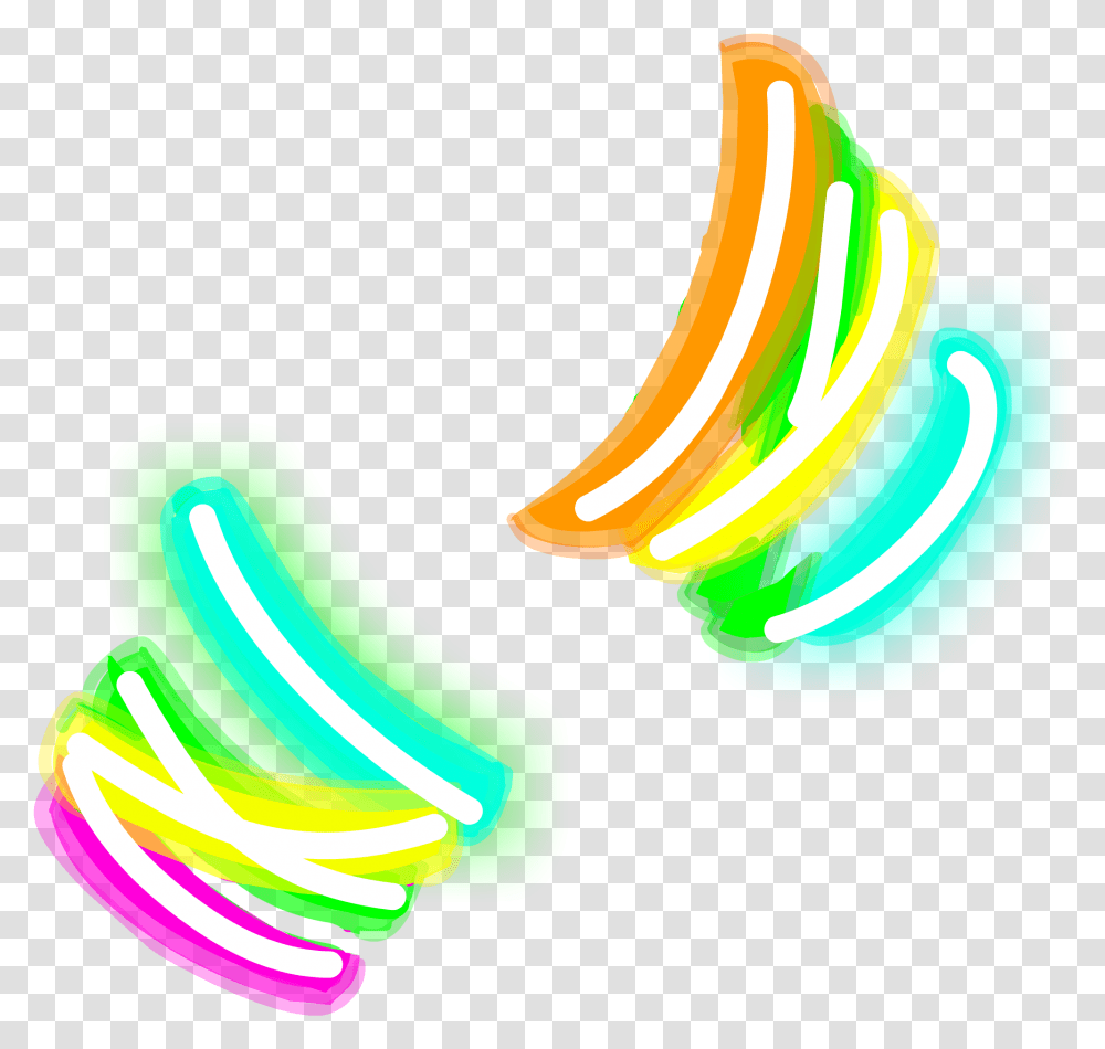 Neon, Banana, Fruit, Plant, Food Transparent Png