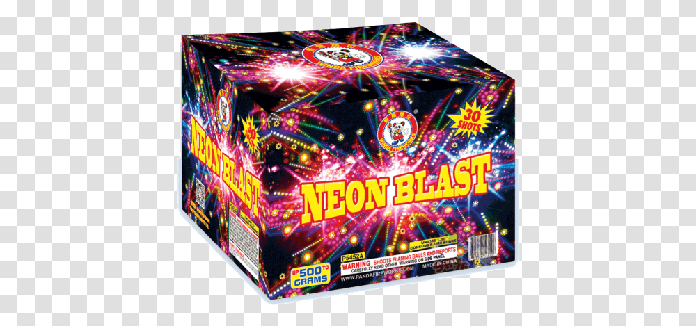 Neon Blast - Ck Fireworks Llc Panda Fireworks Group, Lighting, Paper, Scoreboard, Leisure Activities Transparent Png