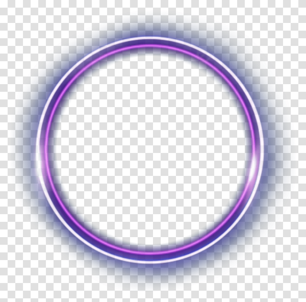 Neon Blue Halo Portal Circle Head Crown Emoji Illustration, Light, Purple, Lightbulb Transparent Png