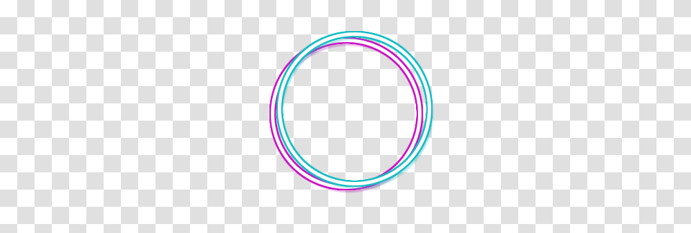 Neon Blue Pink Glow Circle Circleframe Frame Border Cir, Light, Hoop, Moon, Outer Space Transparent Png