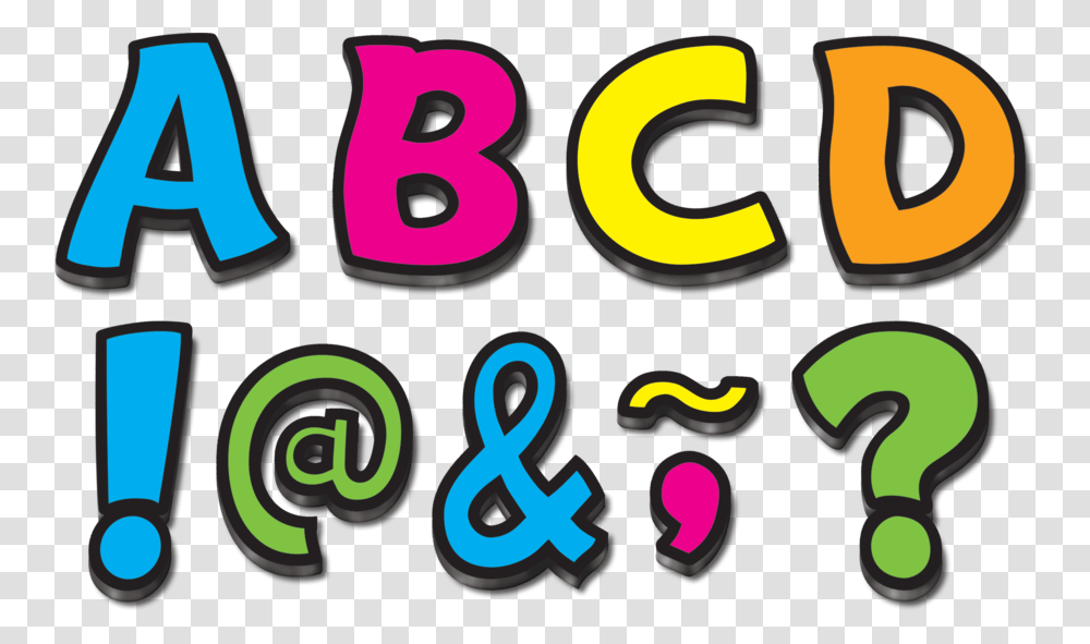 Neon Brights Funtastic Font Magnetic Letters Magnetic Letters, Alphabet, Number Transparent Png