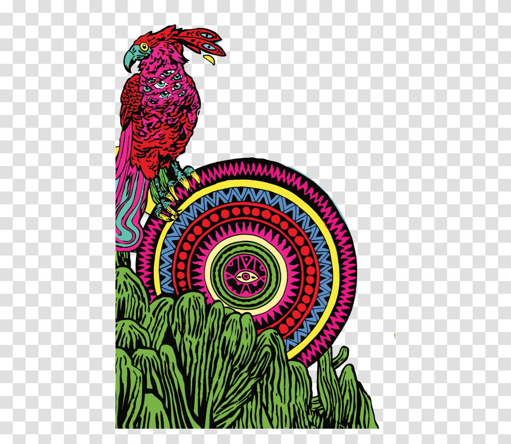 Neon Cactus Illustration, Bird, Animal, Spiral, Coil Transparent Png