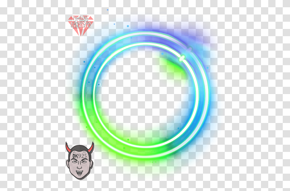 Neon Circle Dk925 Art Lights Glow Colorful Circle, Tape, Frisbee, Toy Transparent Png