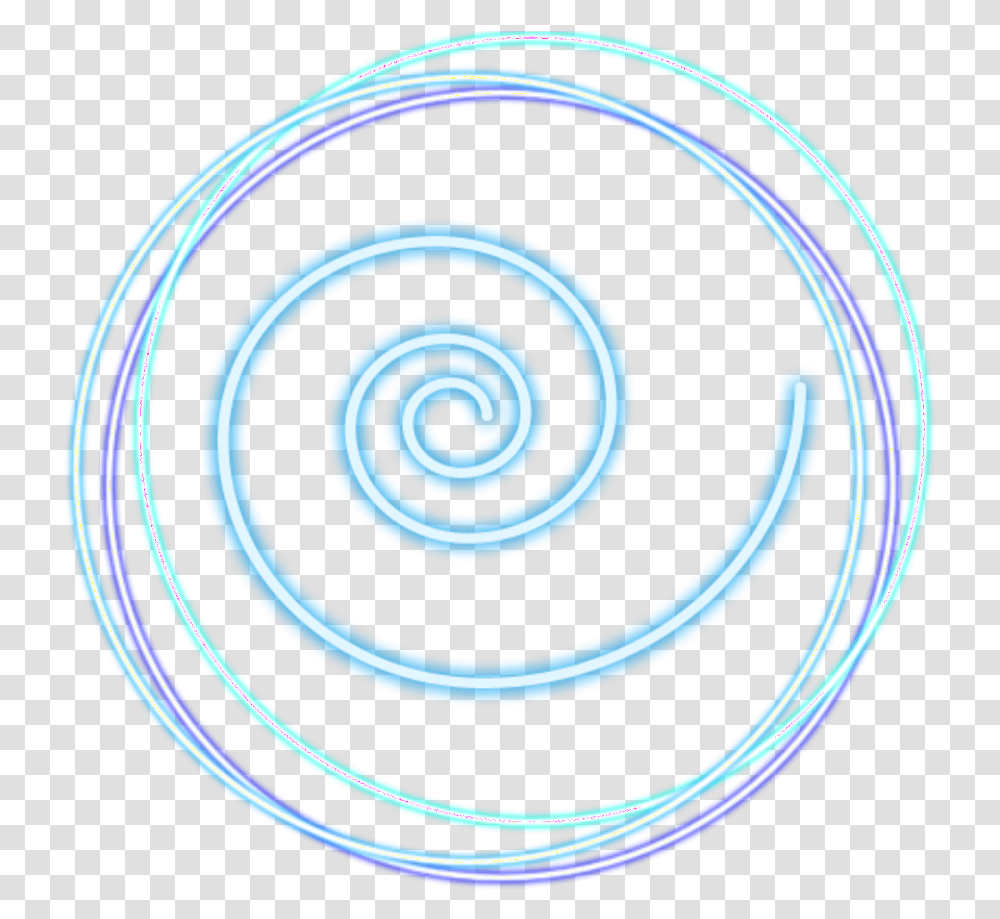 Neon Circle Swirl Spiral, Coil Transparent Png