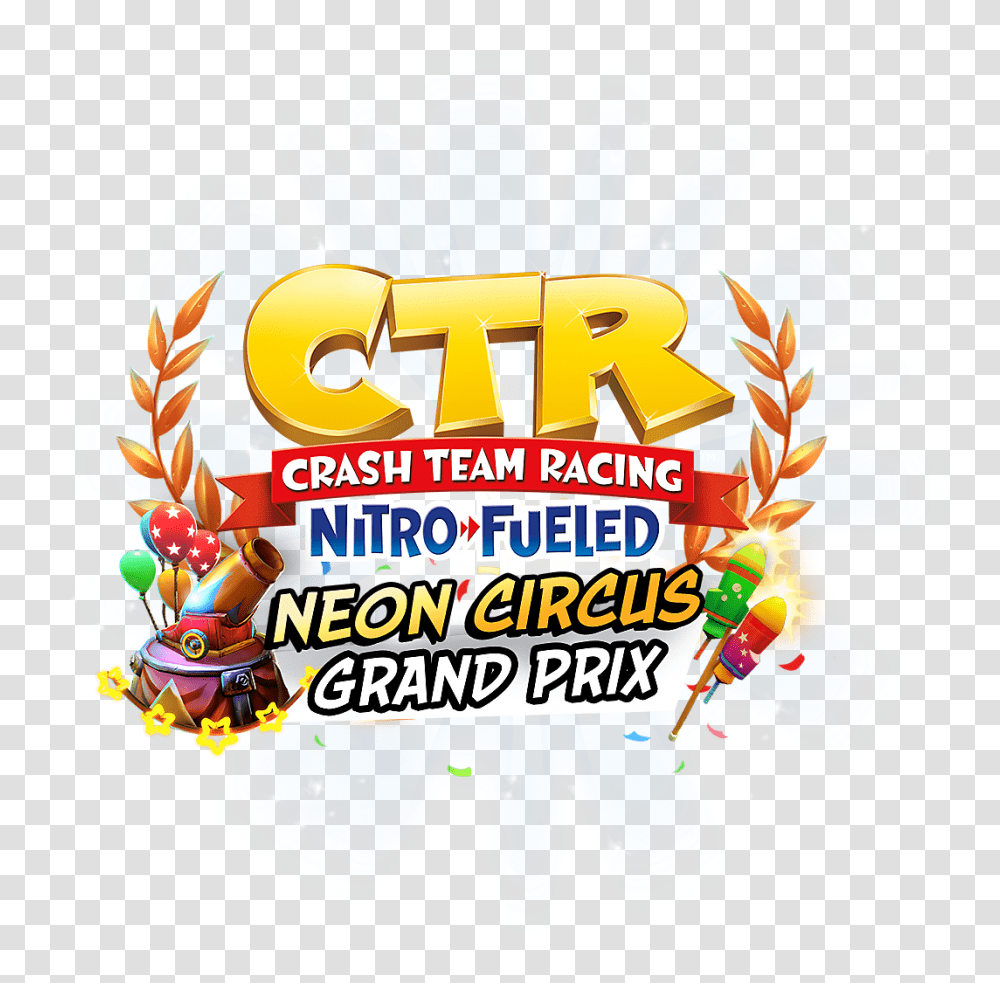 Neon Circus Grand Prix Icon A5 Crash Video, Text, Advertisement, Poster, Graphics Transparent Png