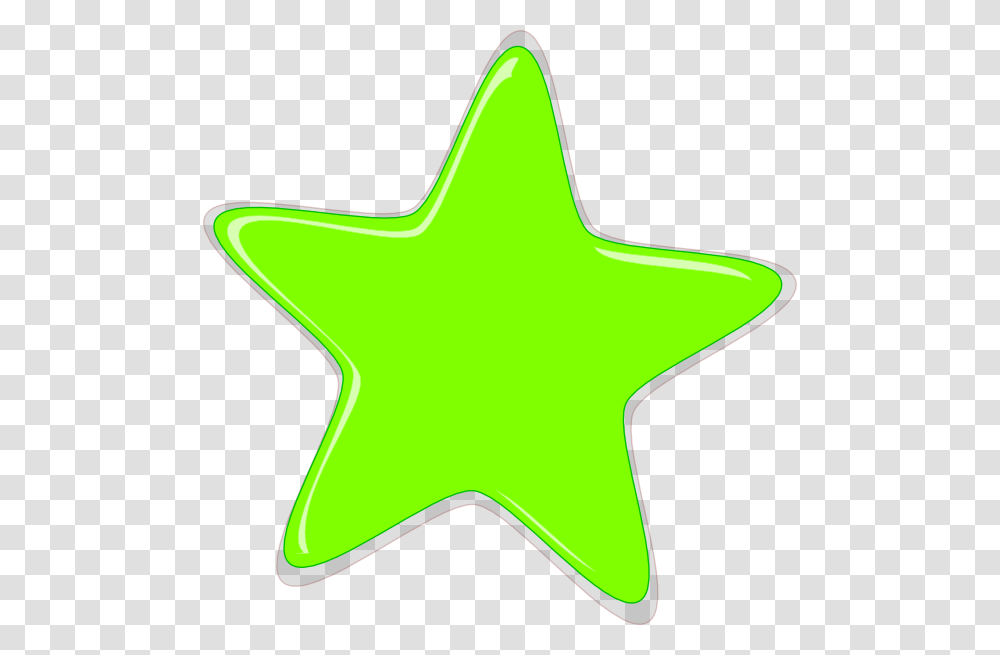 Neon Clipart Green Star, Star Symbol Transparent Png