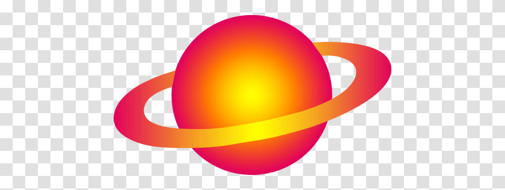 Neon Colored Ringed Alien Planet, Sphere, Nature, Outdoors, Sun Transparent Png