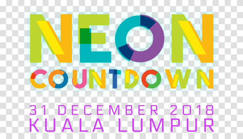 Neon Countdown 2019 Lineup, Poster, Advertisement, Alphabet Transparent Png