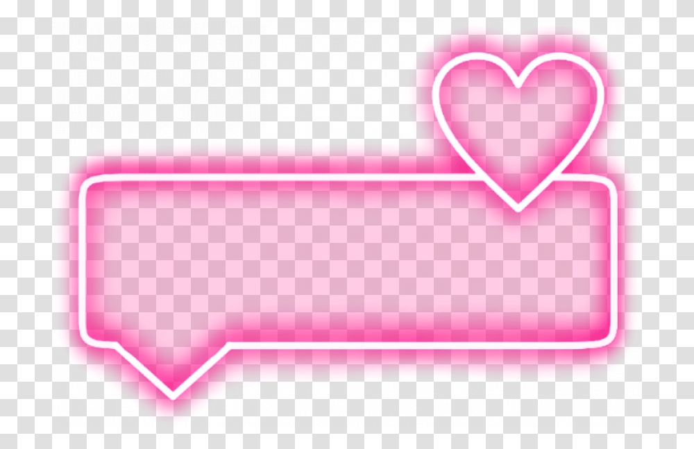 Neon Effect Heart Neon Pink Heart, First Aid, Envelope Transparent Png