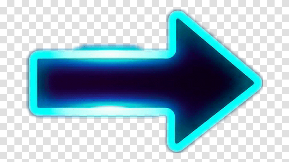 Neon Flecha Blue Arrow Neon, Light, Mobile Phone, Electronics, Cell Phone Transparent Png