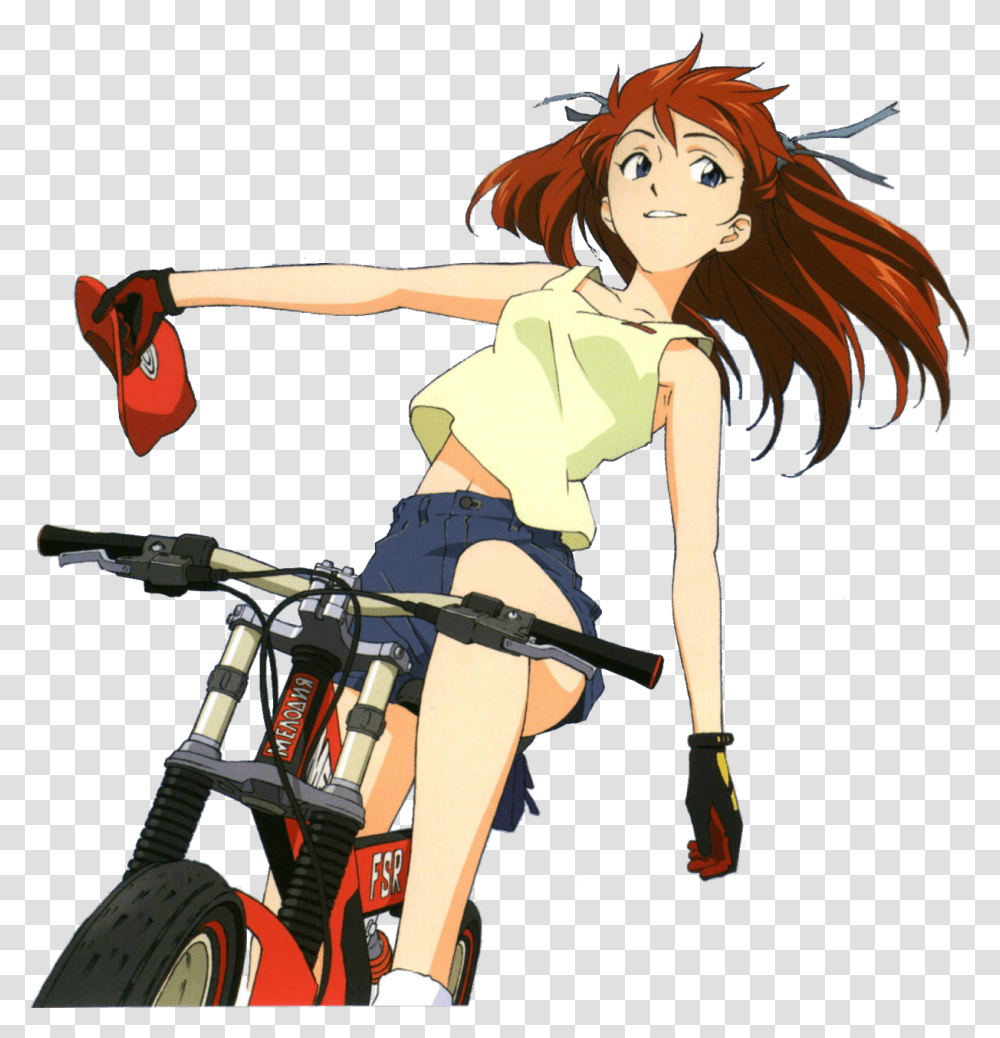 Neon Genesis Evangelion Asuka, Bicycle, Vehicle, Transportation, Bike Transparent Png