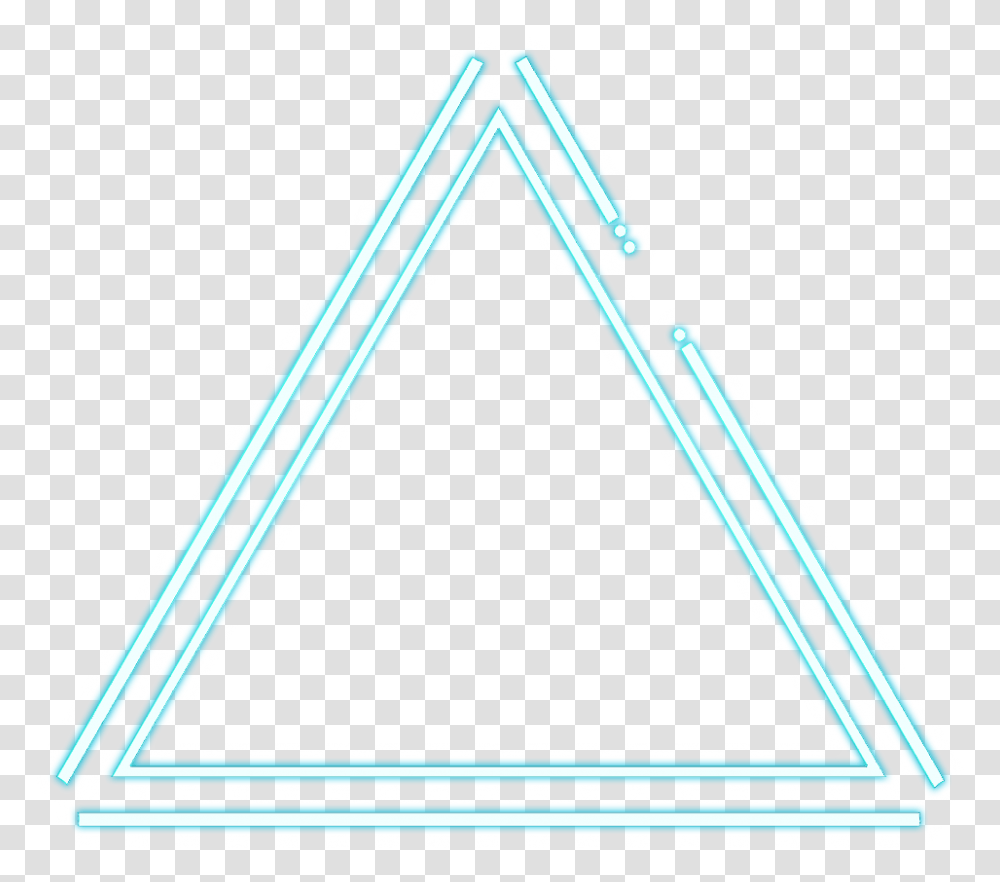 Neon Glow Effect Neoneffect Border Triangleart Triangle, Arrowhead Transparent Png