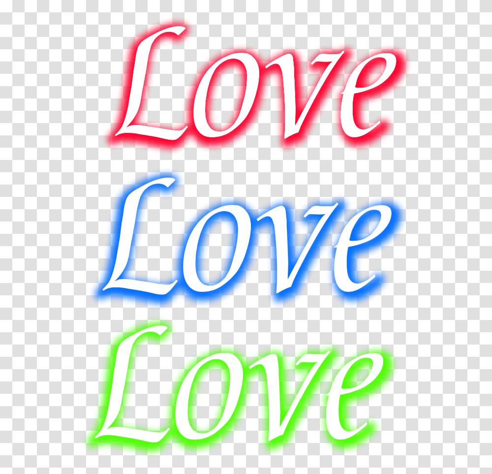 Neon Glow Love Red Blue Green Freetoedit Mimi Calligraphy, Alphabet, Word, Number Transparent Png