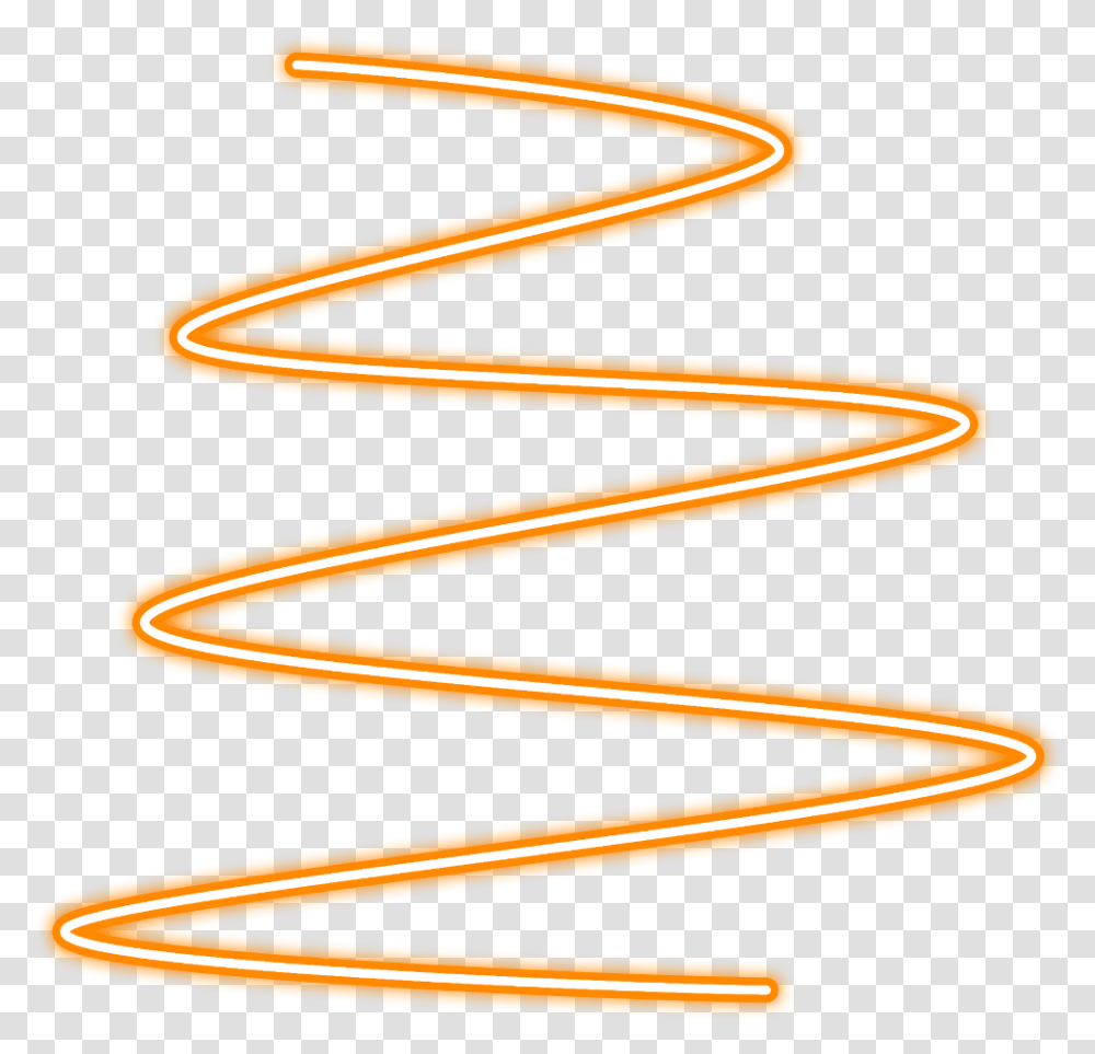 Neon Glow Spiral Orange Linelines Freetoedit Spiral Neon Orangr Transparent Png