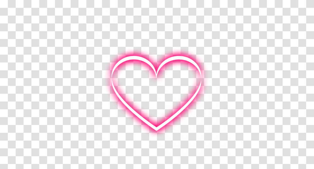 Neon Glowing Heart Editing Heart, Rug, Pillow, Cushion Transparent Png
