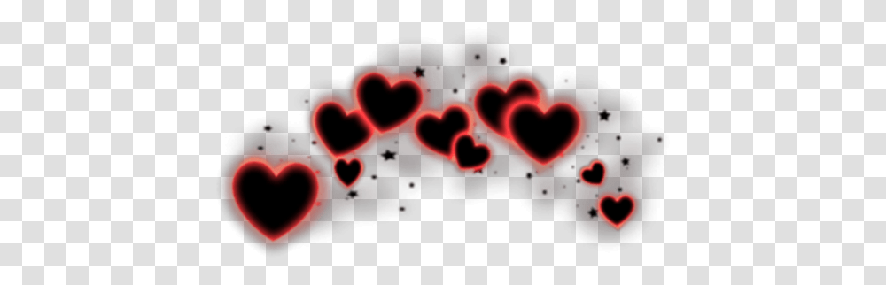 Neon Glowing Neonlight Red Heart Hearts Picsart Photo Studio, Dynamite, Bomb, Weapon, Weaponry Transparent Png