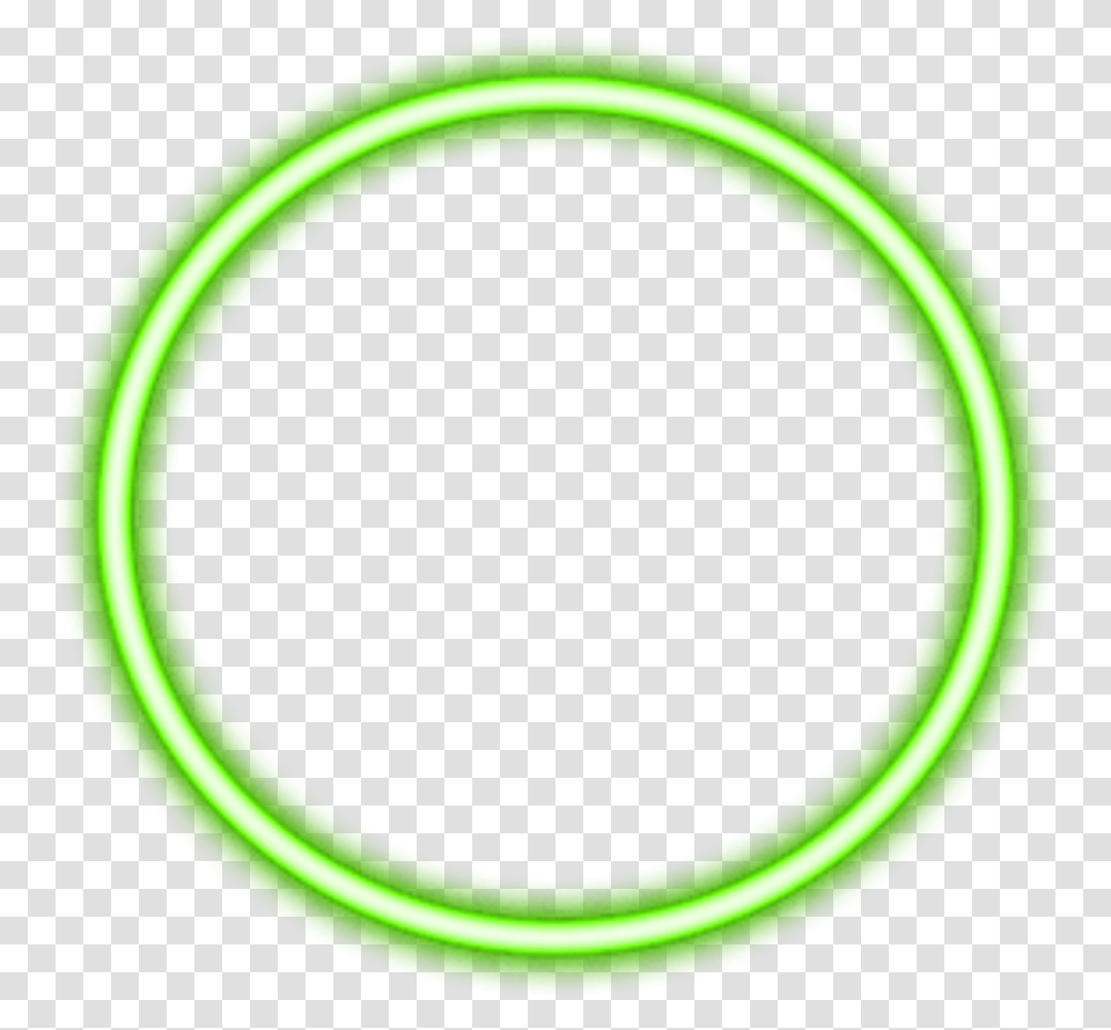 Neon Green Circle Border Freetoedit Circle Circle, Tennis Ball, Sport, Sports, Jewelry Transparent Png