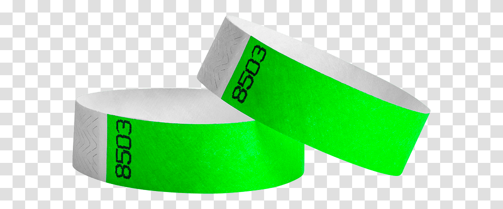Neon Green Thumbnail Tyvek Bracelets, Paper, Towel, Tissue Transparent Png