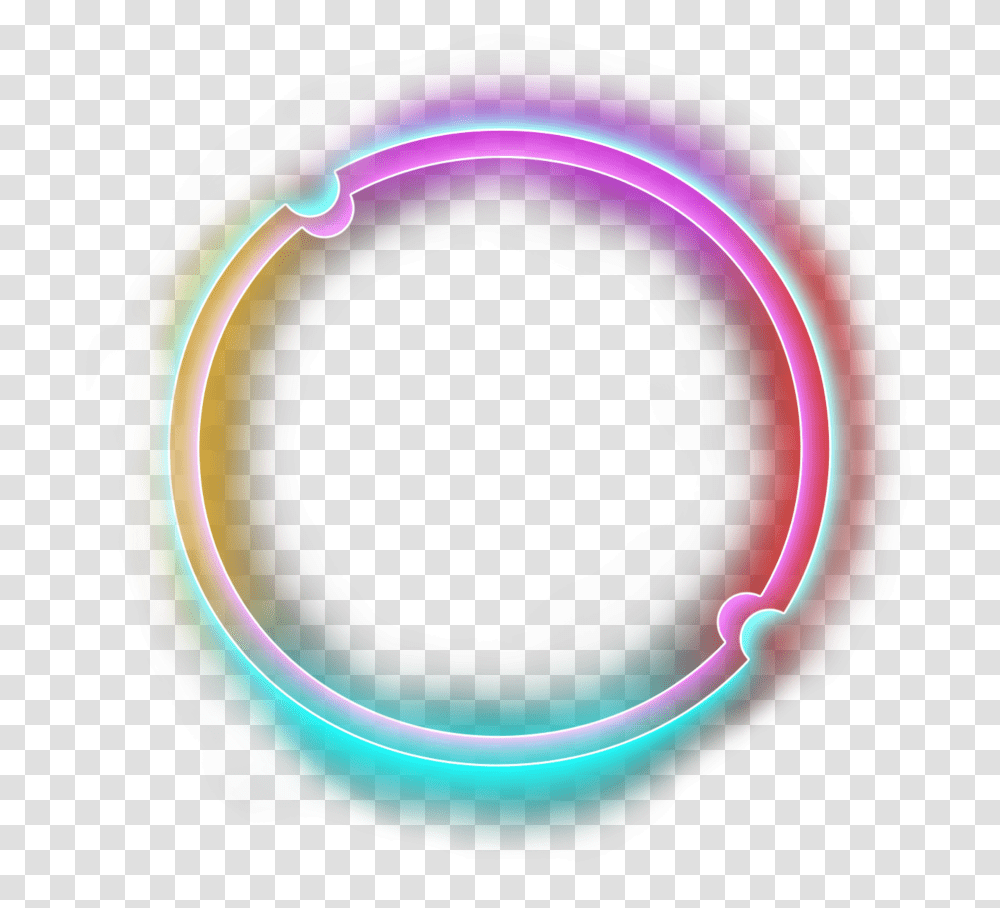 Neon Halo Lights Blue Purple Circle Round Glitter Circle, Helmet, Lighting, Hoop Transparent Png